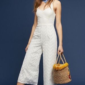 Anthropologie Alice Eyelet Jumpsuit - Like New!
